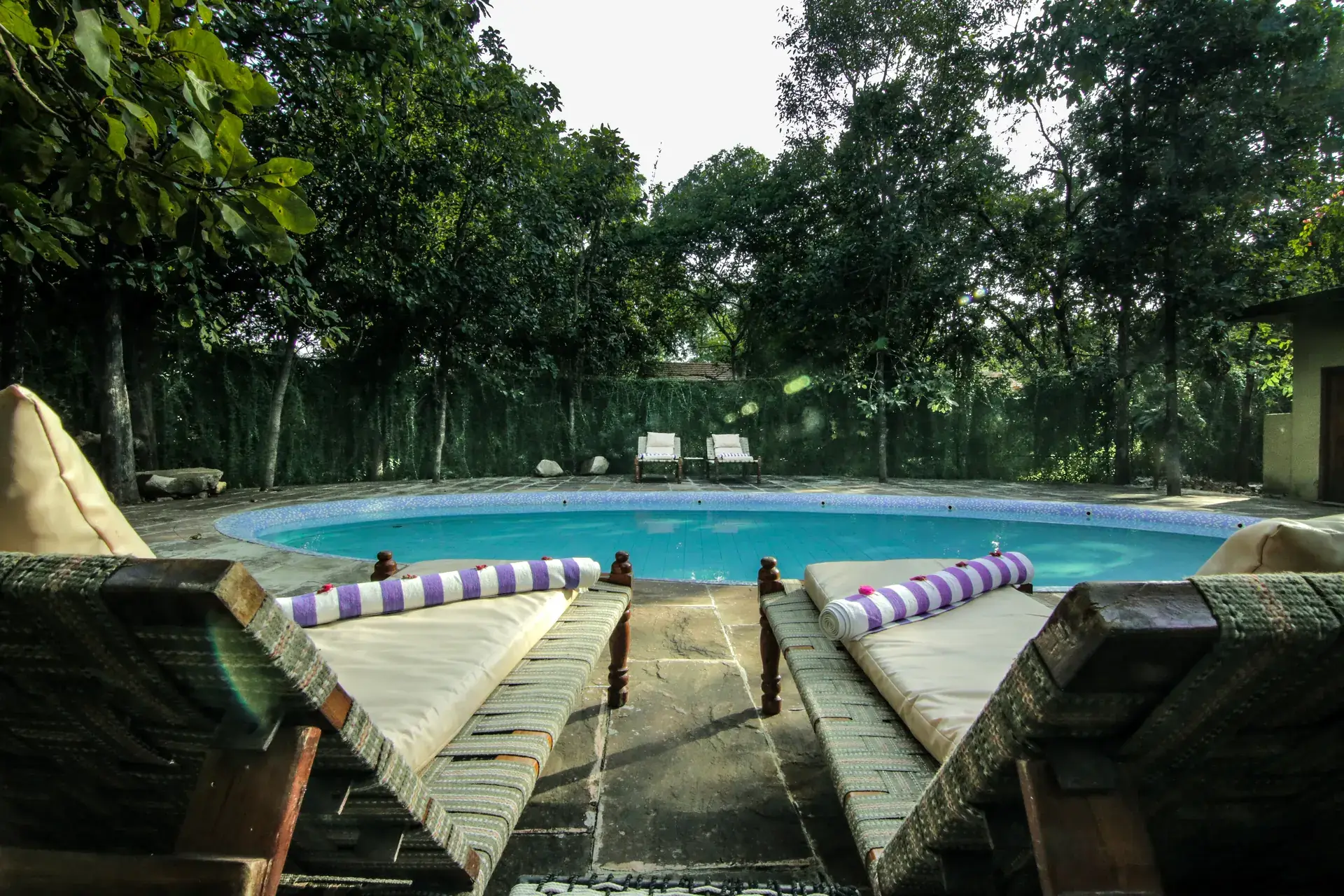 Pool at a camp near Turia