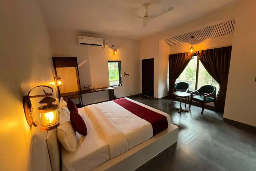 Deluxe cottage with a private plunge pool at a resort near Pench’s Turia gate (photo 12)