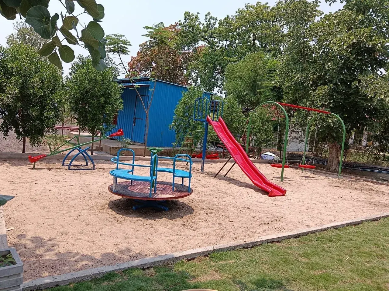 Children's play area at a resort near Turia