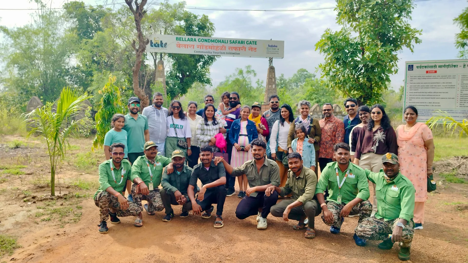 Corporate team on a nature retreat in India
