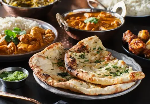 Indian thali served at a jungle lodge